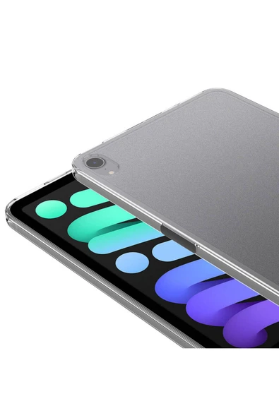 mastersonic iPad Mini 2021 (6 Nesil) Kılıf Uyumlu MTSC Tablet Süper Silikon Kapak-Renksiz - Resim 2