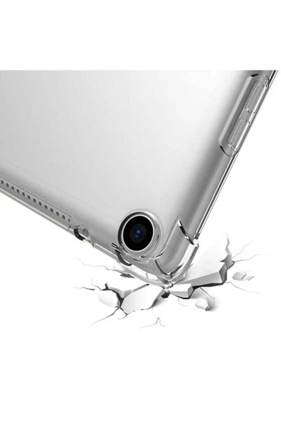mastersonic iPad Air 6 2. Nesil Uyumlu Uyumlu MTSC Tablet Nitro Anti Shock Silikon Kapak-Renksiz - Resim 6