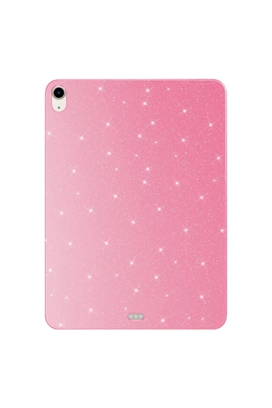 mastersonic iPad Air 11 2024 Simli Parlak Görünümlü Uyumlu MTSC Tablet Koton Kılıf-Pembe ürün görseli 1