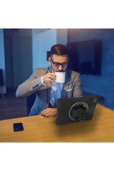 mastersonic Galaxy Tab A8 10.5 SM-X200 (2021) MTSC Defender Tablet Silikon - Siyah - Resim 4