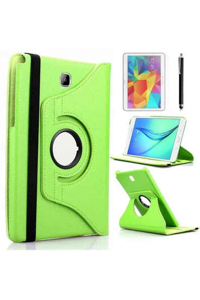 mastersonic Galaxy Tab A T550 9.7 Uyumlu MTSC Dönebilen Standlı Kılıf-Beyaz - Resim 4