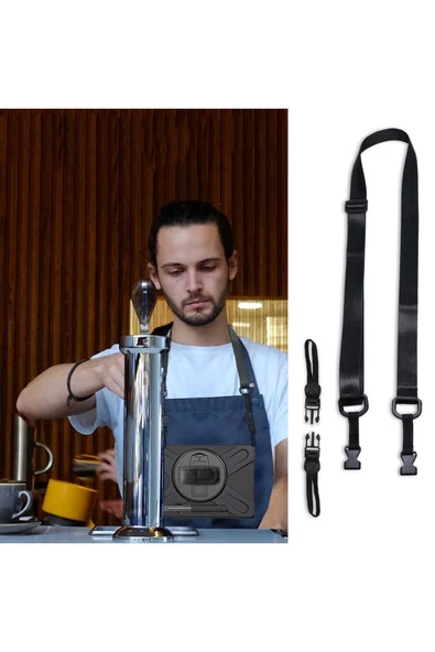 mastersonic Galaxy Tab S7 Plus T970 Kılıf Uyumlu MTSC Defender Tablet Silikon-Siyah - Resim 2