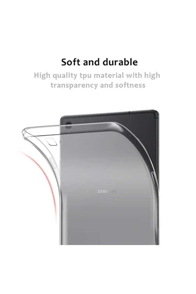 mastersonic Galaxy T720 Tab S5E Kılıf Uyumlu MTSC Tablet Süper Silikon Kapak-Siyah - Resim 6