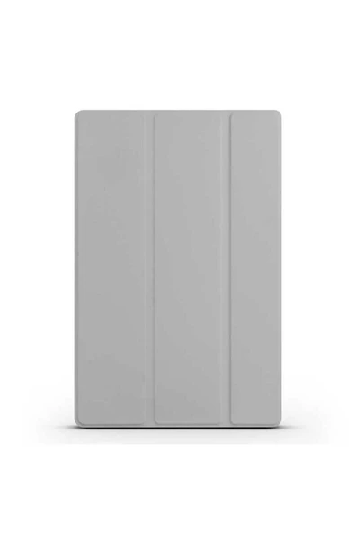 mastersonic Galaxy Tab A8 10.5 SM-X200 (2021) Uyumlu MTSC Smart Cover Standlı 1-1 Kılıf-Gri ürün görseli 1