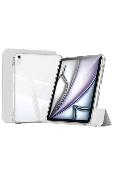 mastersonic iPad Air 11 2025 M3 Kılıf Magnetik Ayrılabilen Airbagli MTSC Sliding Tablet Kılıfı - Gri ürün görseli 1