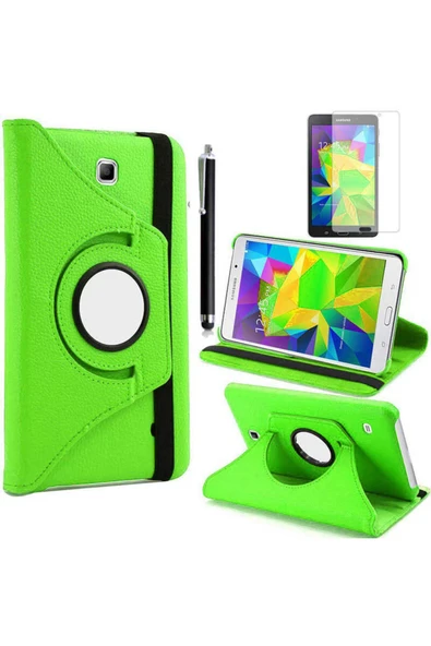 mastersonic Galaxy Tab 4 7.0 T230 Uyumlu MTSC Dönebilen Standlı Kılıf-Yeşil ürün görseli 1