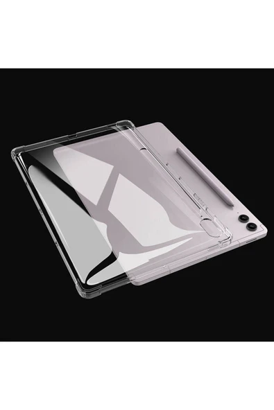 mastersonic Galaxy Tab S8 Ultra Kılıf Uyumlu MTSC Tablet Nitro Anti Shock Silikon Kapak-Renksiz - Resim 4