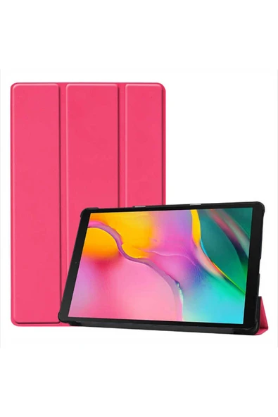 mastersonic Galaxy T720 Tab S5E Uyumlu MTSC Smart Cover Standlı 1-1 Kılıf-Pembe ürün görseli 1