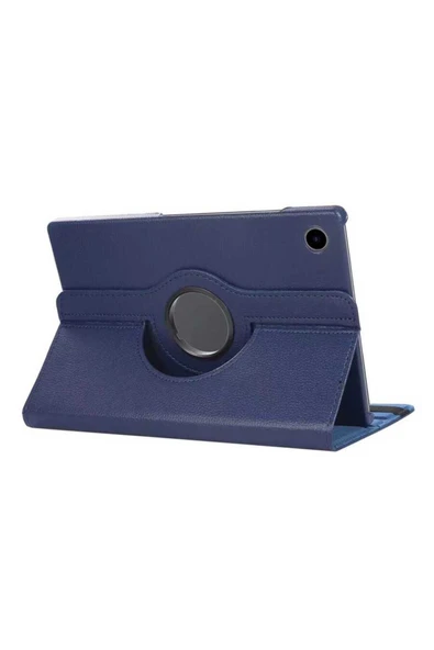 mastersonic Galaxy Tab A8 10.5 SM-X200 (2021) Uyumlu MTSC Dönebilen Standlı Kılıf-Lacivert - Resim 3
