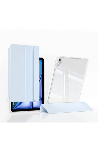mastersonic iPad Air 11 2025 M3 Kılıf Magnetik Ayrılabilen Airbagli MTSC Sliding Tablet Kılıfı - Mavi Açık ürün görseli 1