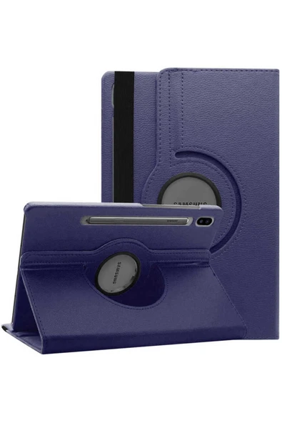 mastersonic Galaxy Tab S7 T870 Uyumlu MTSC Dönebilen Standlı Kılıf-Lacivert ürün görseli 1