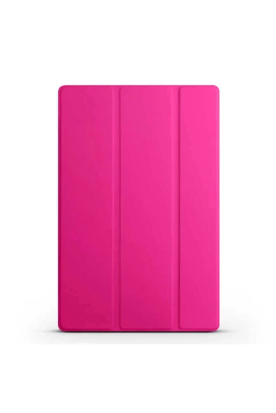 mastersonic Galaxy Tab A8 10.5 SM-X200 (2021) Uyumlu MTSC Smart Cover Standlı 1-1 Kılıf-Pembe Koyu ürün görseli 1