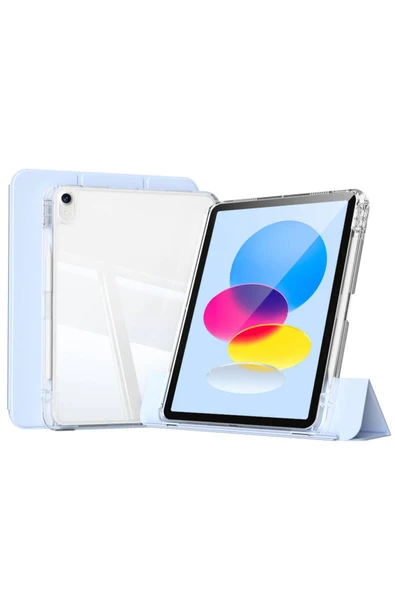 mastersonic iPad 11.Nesil 2025 Kılıf Magnetik Ayrılabilen Airbagli MTSC Sliding Tablet Kılıfı - Mavi Açık ürün görseli 1