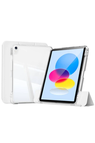mastersonic iPad 11.Nesil 2025 Kılıf Magnetik Ayrılabilen Airbagli MTSC Sliding Tablet Kılıfı - Gri ürün görseli 1