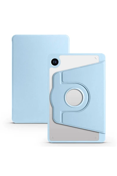 mastersonic Galaxy Tab A9 Plus Kılıf Uyumlu MTSC Termik Kalem Bölmeli Dönebilen Standlı Kılıf-Mavi ürün görseli 1