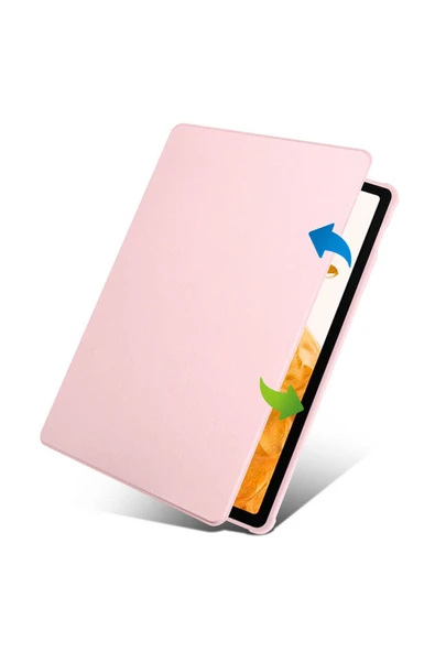 mastersonic Galaxy Tab S9 Plus Kılıf Uyumlu MTSC Termik Kalem Bölmeli Dönebilen Standlı Kılıf-Lacivert - Resim 4