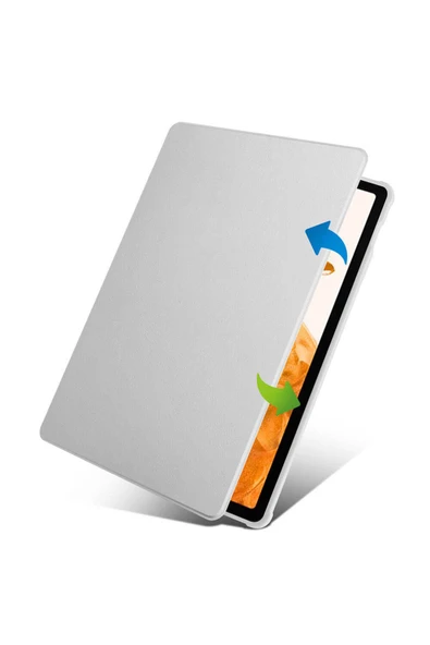 mastersonic Galaxy Tab S9 Plus Kılıf Uyumlu MTSC Termik Kalem Bölmeli Dönebilen Standlı Kılıf-Lacivert - Resim 3