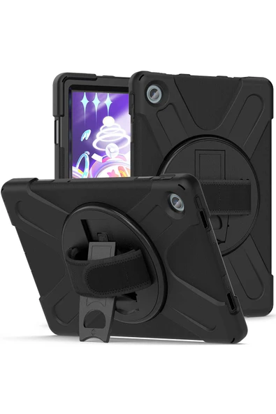 mastersonic Lenovo Tab M10 Plus TB-125F - TB-128F 3. Jenerasyon MTSC Defender Tablet Silikon - Siyah ürün görseli 1