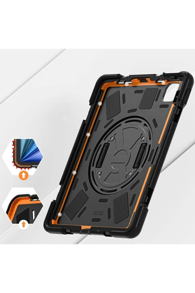 mastersonic iPad Pro 11 2022 M2 MTSC Defender Tablet Silikon - Siyah - Resim 5