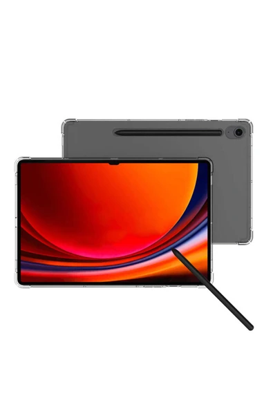 mastersonic Galaxy Tab S8 Kılıf MTSC Tablet Nitro Anti Shock Silikon Kapak - Renksiz - Resim 4
