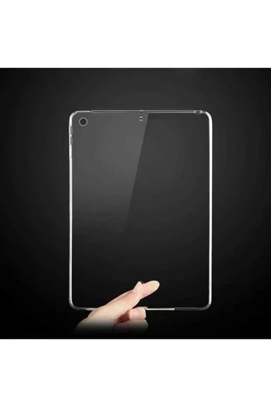 mastersonic iPad 10.2 2021 (9.Nesil) - Uyumlu Uyumlu MTSC Tablet Süper Silikon Kapak-Renksiz - Resim 3