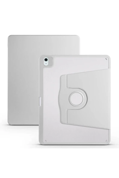 mastersonic iPad Air 13 2025 M3 Kılıf MTSC Termik Kalem Bölmeli Dönebilen Standlı Kılıf - Gri ürün görseli 1