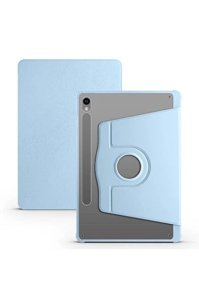 mastersonic Galaxy Tab S9 Kılıf Uyumlu MTSC Termik Kalem Bölmeli Dönebilen Standlı Kılıf-Mavi ürün görseli 1