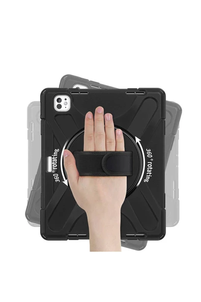 mastersonic iPad Pro 13 2024 MTSC Defender Tablet Silikon - Siyah - Resim 3