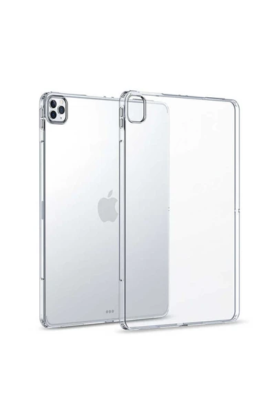 mastersonic iPad Pro 12.9 Pro 2020 (4.Nesil) - Uyumlu Uyumlu MTSC Tablet Süper Silikon Kapak-Renksiz ürün görseli 1