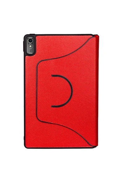 mastersonic Lenovo Tab P11 11.5" (2.Nesil) Uyumlu MTSC Fest Dönebilen Standlı Kılıf-Kırmızı - 1