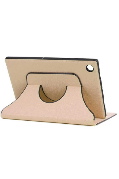 mastersonic Lenovo Tab M8 Uyumlu MTSC Fest Dönebilen Standlı Kılıf-Gold ürün görseli 1