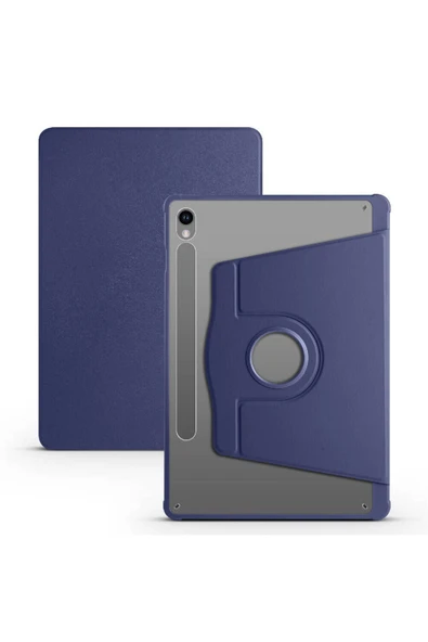 mastersonic Galaxy Tab S9 Kılıf Uyumlu MTSC Termik Kalem Bölmeli Dönebilen Standlı Kılıf-Lacivert ürün görseli 1