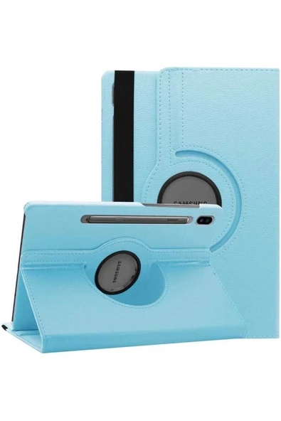 mastersonic Galaxy Tab S7 Plus T970 Uyumlu MTSC Dönebilen Standlı Kılıf-Mavi ürün görseli 1