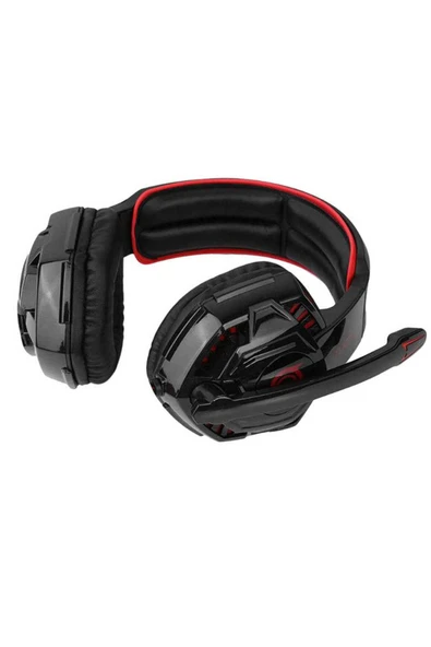 mastersonic MTSC TC-1000 Oyuncu Kulaklığı 3.5mm-Siyah-Kırmızı ürün görseli