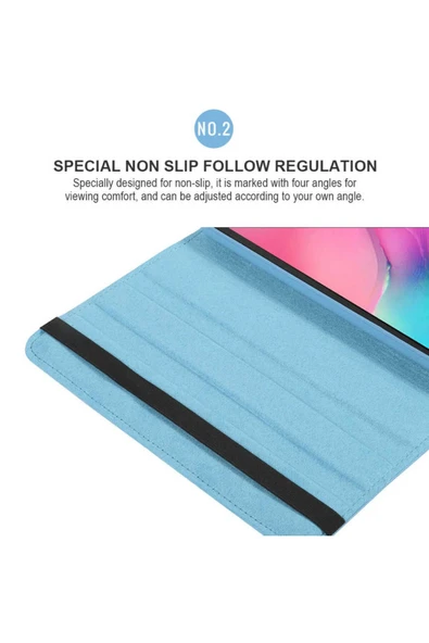 mastersonic Galaxy Tab A7 Lite T225 Uyumlu MTSC Dönebilen Standlı Kılıf-Siyah - Resim 3