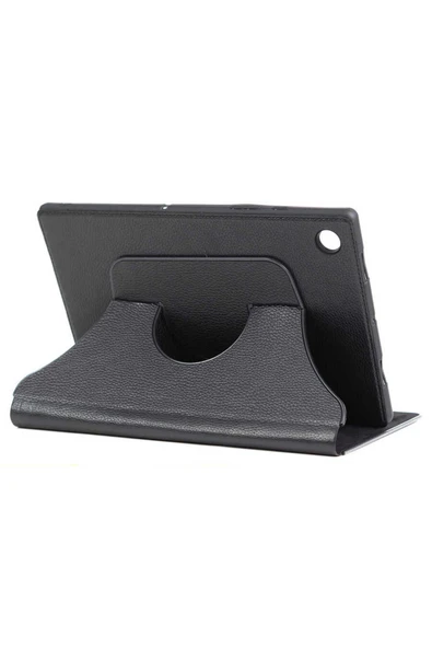 mastersonic Lenovo Tab M8 Uyumlu MTSC Fest Dönebilen Standlı Kılıf-Siyah ürün görseli 1