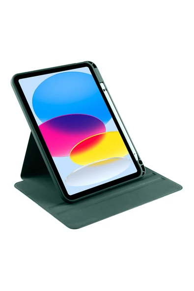 mastersonic iPad 11.Nesil 2025 Kılıf MTSC Termik Kalem Bölmeli Dönebilen Standlı Kılıf - Siyah - Resim 7