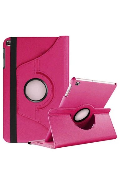 mastersonic Galaxy Tab A 10.1 (2019) T510 Uyumlu MTSC Dönebilen Standlı Kılıf-Pembe Koyu ürün görseli 1