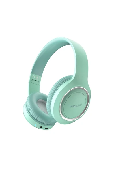 mastersonic UID-10 Ayarlanabilir ve Katlanabilir Kulak Üstü Bluetooth Kulaklık-Yeşil ürün görseli 1