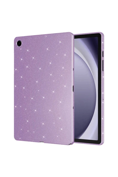 mastersonic Galaxy Tab A9 Plus Simli Parlak Görünümlü Uyumlu MTSC Tablet Koton Kılıf-Lila ürün görseli 1