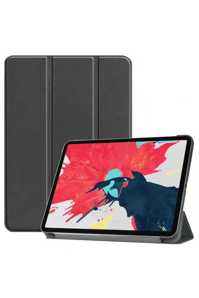 mastersonic iPad Air 11 2025 M3 MTSC Smart Cover Standlı 1-1 Kılıf - Siyah ürün görseli 1