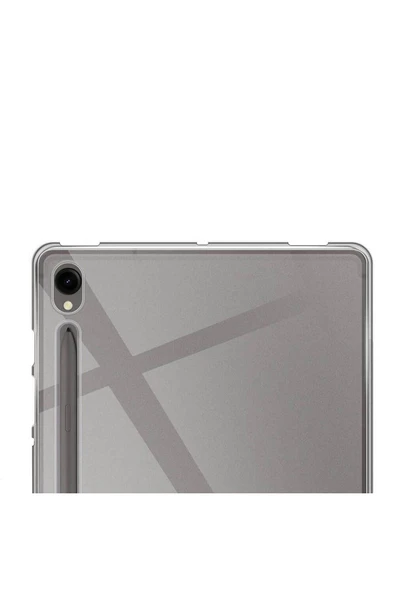 mastersonic Galaxy Tab S9 Kılıf Uyumlu MTSC Tablet Süper Silikon Kapak-Renksiz - Resim 4