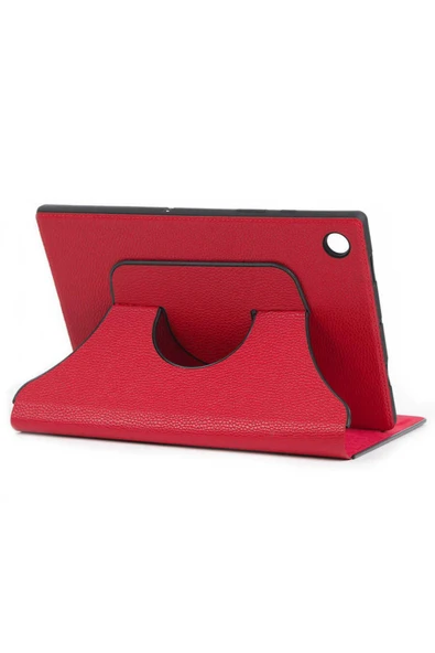 mastersonic Galaxy Tab A8 10.5 SM-X200 (2021) Uyumlu MTSC Fest Dönebilen Standlı Kılıf-Kırmızı ürün görseli 1
