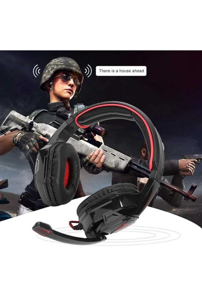 mastersonic MTSC TC-1000 Oyuncu Kulaklığı 3.5mm-Siyah-Kırmızı - Resim 4