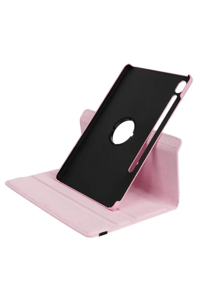 mastersonic Galaxy Tab S9 Uyumlu MTSC Dönebilen Standlı Kılıf-Pembe Koyu - Resim 5