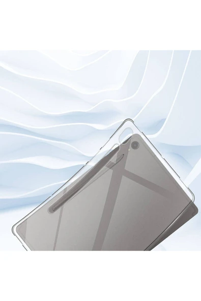 mastersonic Galaxy Tab S9 Kılıf Uyumlu MTSC Tablet Süper Silikon Kapak-Renksiz - Resim 5