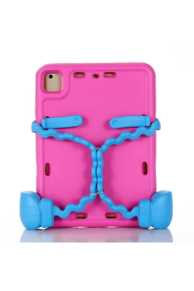 mastersonic iPad 6 Air 2 MTSC Eva Boxer Tablet Silikon - Pembe Koyu - Resim 2