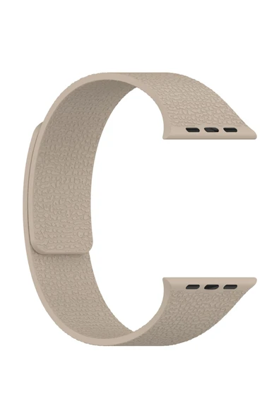 mastersonic Watch 10 42mm MTSC KRD-136 Kabartma Desenli Silikon Kordon - Beyaz - Resim 3