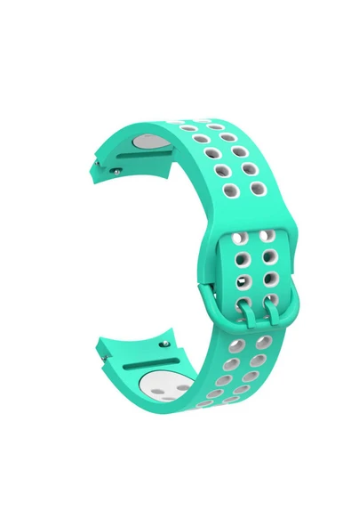 mastersonic Galaxy Watch 4 Classic 46mm KRD-02 Uyumlu MTSC Kordon-Yeşil-Beyaz ürün görseli 1