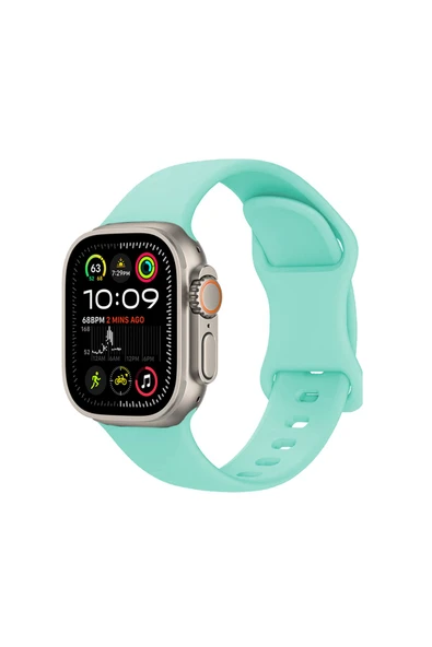 mastersonic Watch Ultra 49mm Uyumlu MTSC KRD-131 Silikon Kordon Strap Kayış-Açık Yeşil ürün görseli 1